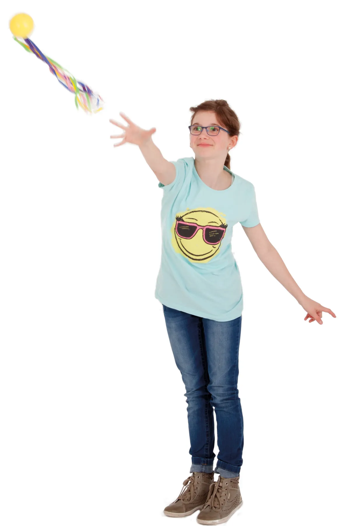 Spordas® Poco Ball, Fangball mit Textilbändern, ab 3 Jahre
