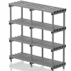 Sport-Thieme Aufbewahrungsregal groß: 150 x 200 x 50 cm (HxBxT) aus PVC, grau