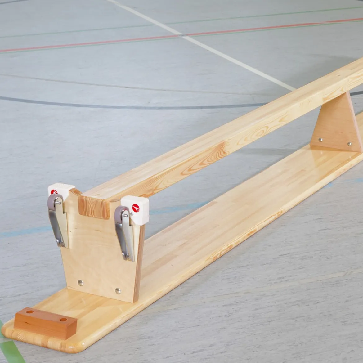 Sport-Thieme Turnbank Original, Länge 3 m, mit Transportrollen