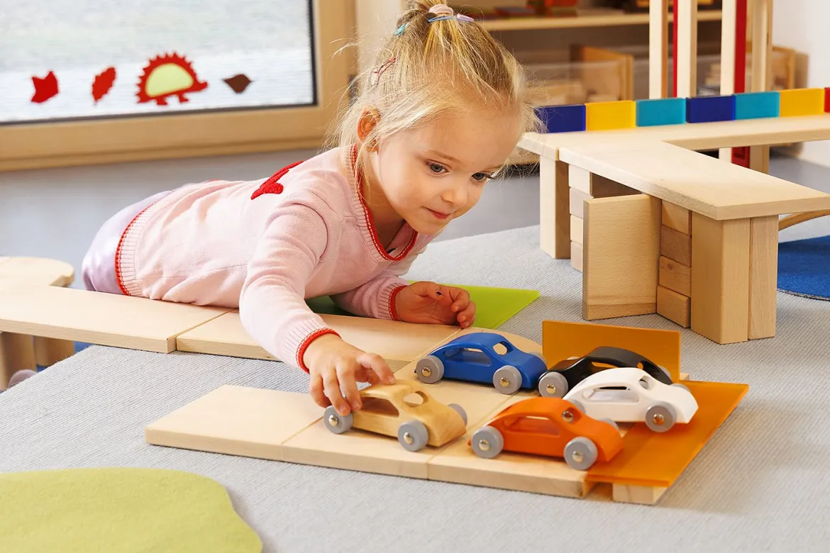 Sportwagen natur, Holzspielzeug, ab 18 Monate