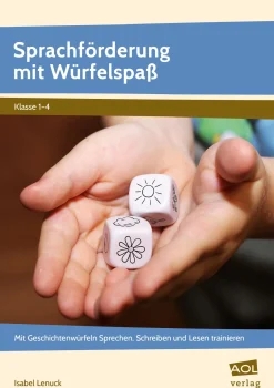 Sprachförderung mit Würfelspaß, Heft inkl. 60 Aufklebern, 1.-4. Klasse