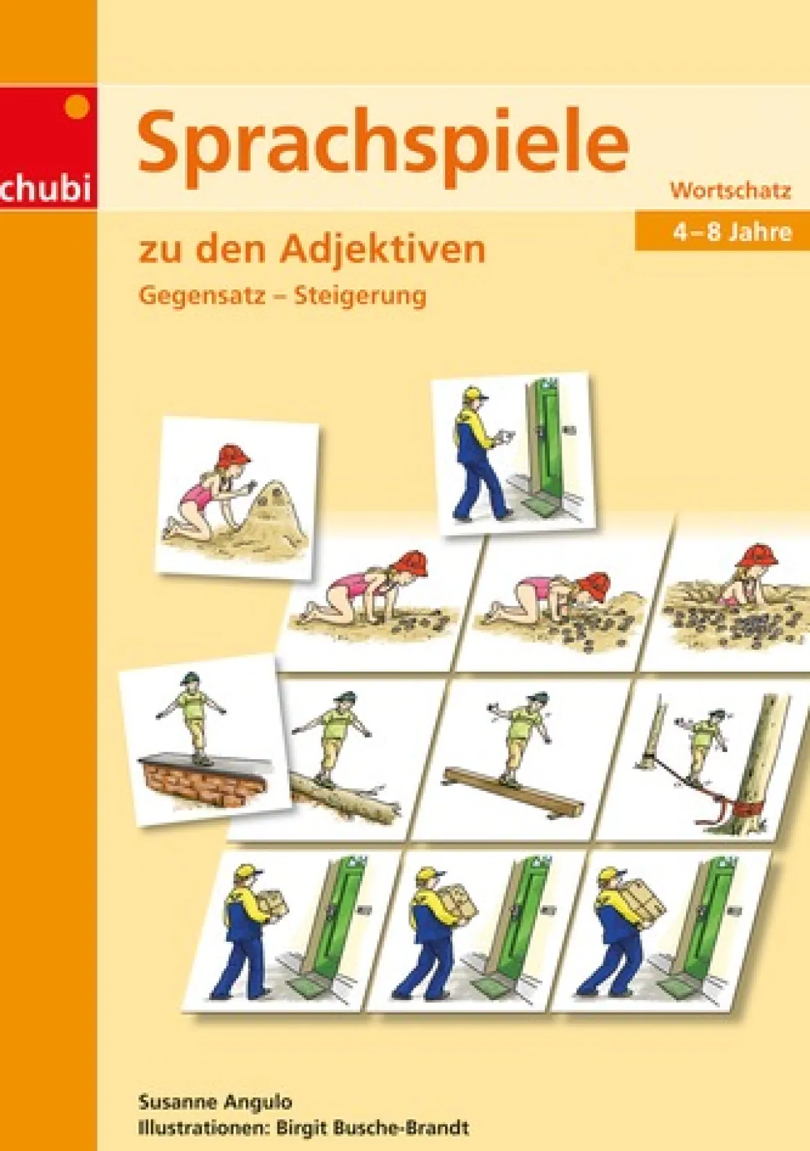 Sprachspiele zu den Adjektiven, Arbeitsmappe mit Kopiervorlagen, 4-9 Jahre