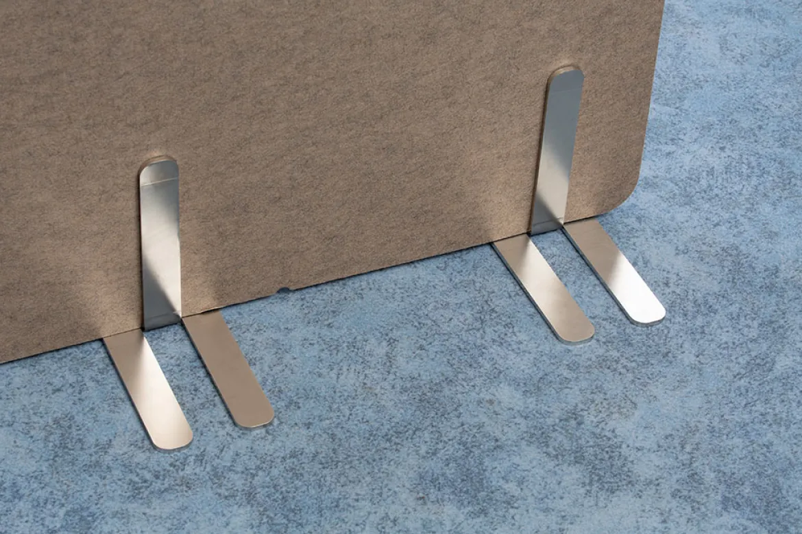 Standfüße aus Metall für Akustik-Trennwand, 2,5 cm, soni FIX Base