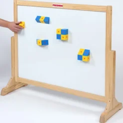 Standtafel für Magnetbausteine, Magnetic Polydron Activity Board, Whiteboard und Kreidetafel