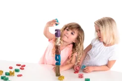 Stapelzahlen - Zahlenbausteine in Montessori-Farben aus RE-Wood®