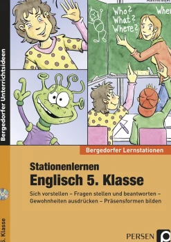 Stationenlernen Englisch, Buch inkl. CD, 5. Klasse