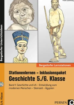 Stationenlernen Geschichte 5/6 Band 1 - inklusiv, Buch inkl. CD