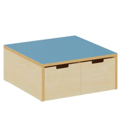 Stauraumpodest blau, Höhe 25 cm