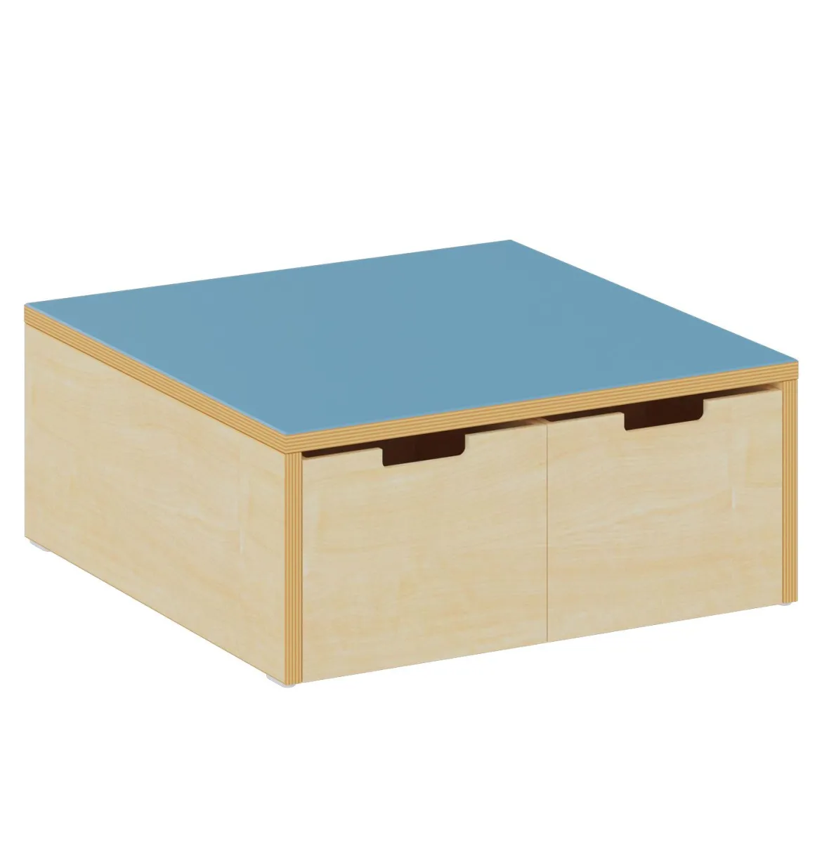 Stauraumpodest blau, Höhe 25 cm