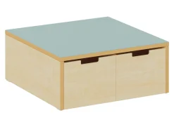 Stauraumpodest eisblau, Höhe 25 cm