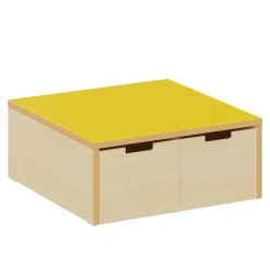 Stauraumpodest gelb, Höhe 25 cm