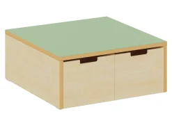 Stauraumpodest grün, Höhe 25 cm