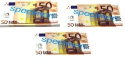 100 Stück Euro-Scheine Spielgeld zu 50 Euro