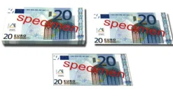100 Stück Euro-Scheine Spielgeld zu 20 Euro