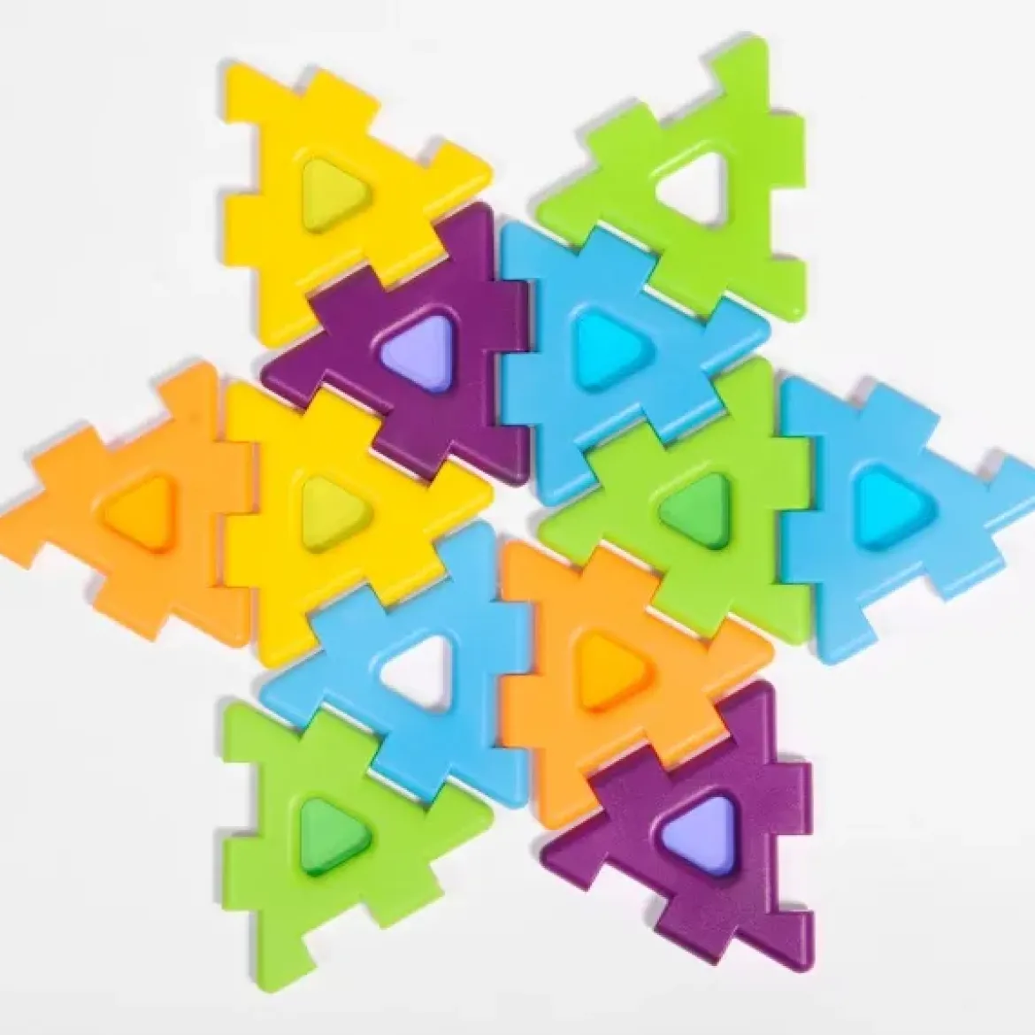 Steckbausteine, My First Polydron, Fenster-Klassenset, 72 Teile, für Kleinkinder