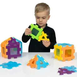 Steckbausteine, My First Polydron, Fenster-Klassenset, 72 Teile, für Kleinkinder