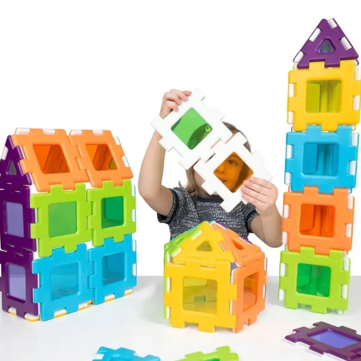 Steckbausteine, My First Polydron, Fenster-Starterset, 24 Teile, für Kleinkinder