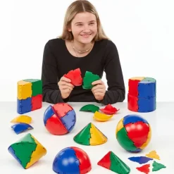 Steckbausteine, Original Polydron, Bögen und Rundungen, Klassenset, 196 Teile, für Kinder