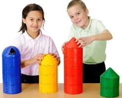 Steckbausteine, Original Polydron, Bögen und Rundungen, Starterset, 50 Teile, für Kinder