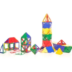 Steckbausteine, Original Polydron, Mega-Box inkl. Drehgelenken, 126 Teile, für Kinder