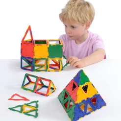 Steckbausteine, Original Polydron, Midi-Box, 80 Teile, für Kinder