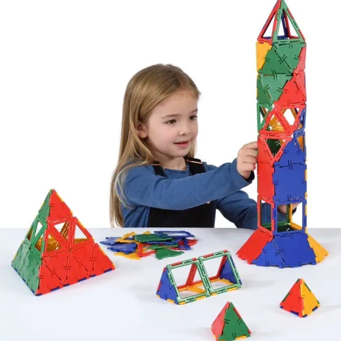 Steckbausteine, Original Polydron, Midi-Box, 80 Teile, für Kinder