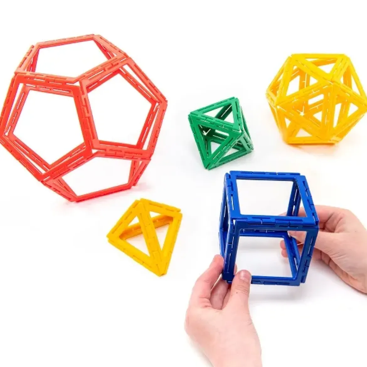 Steckbausteine, Original Polydron, Midi-Box, 80 Teile, für Kinder