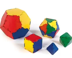 Steckbausteine, Original Polydron, Platonische Körper Set, 50 Teile, für Kinder