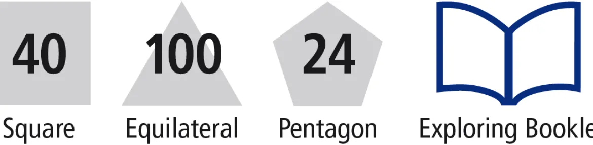 Steckbausteine, Original Polydron, Starterset, 164 Teile, für Kinder