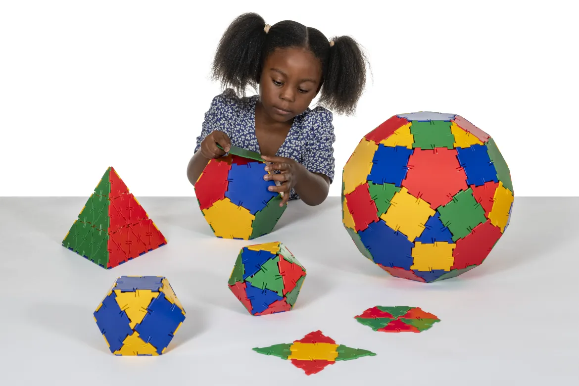 Steckbausteine, Original Polydron, Starterset, 164 Teile, für Kinder