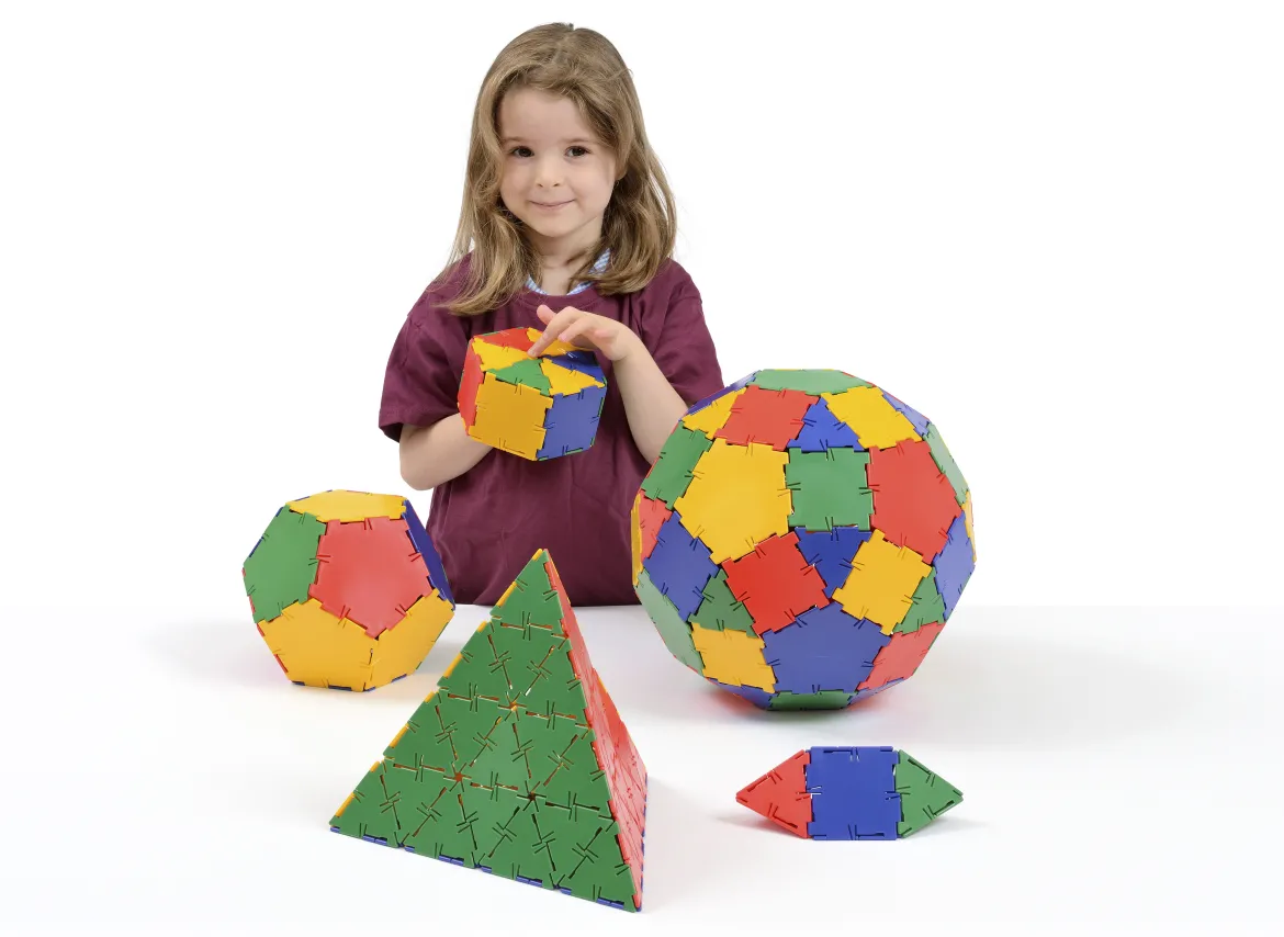 Steckbausteine, Original Polydron, Starterset, 164 Teile, für Kinder