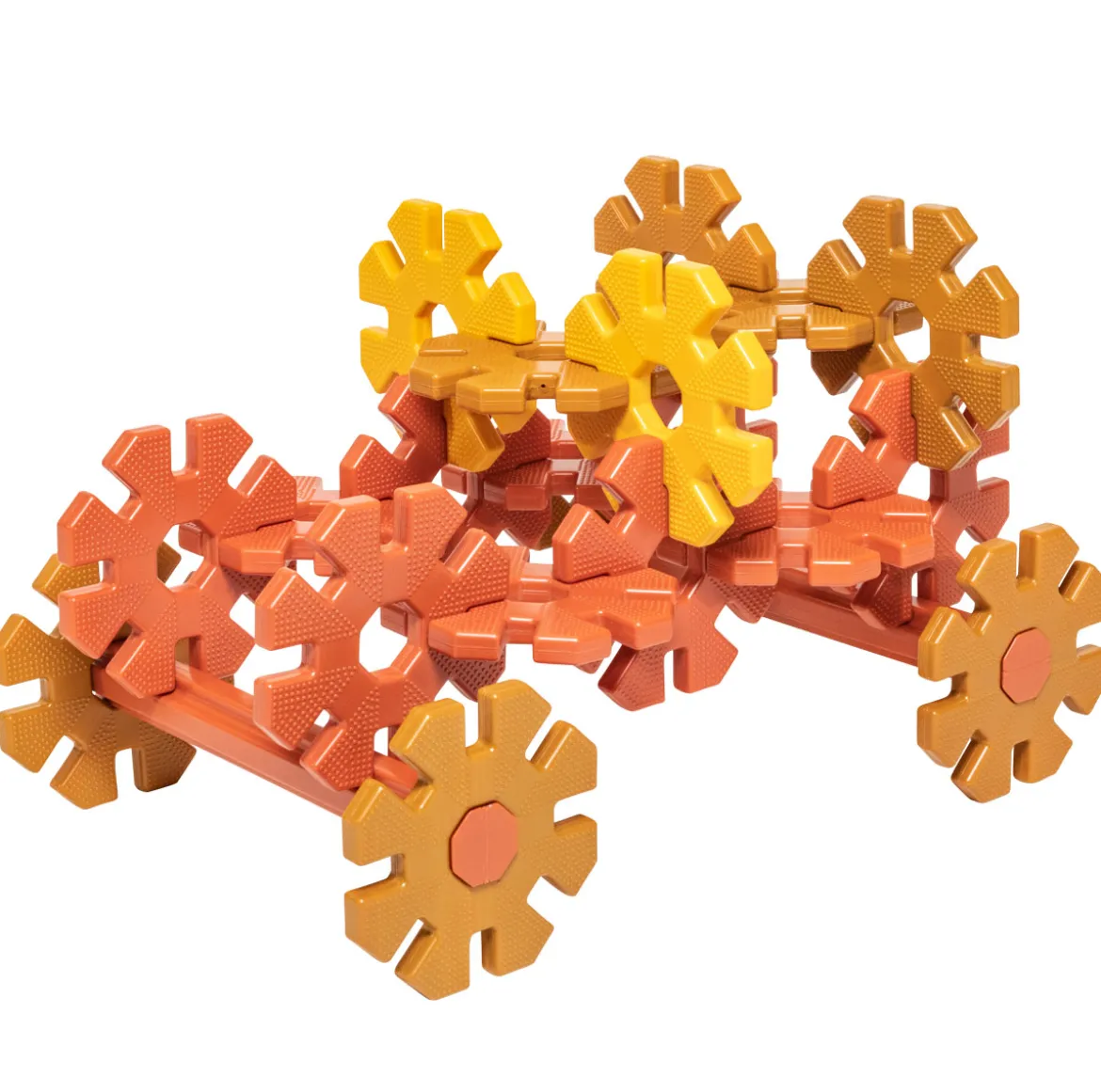 Steckblumen, Polydron My First Octoplay, Großes Set, Natural Colors, 42 Teile, aus Recyclingkunststoff, für Kleinkinder