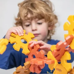 Steckblumen, Polydron My First Octoplay, Starterset, Natural Colors, 21 Teile, aus Recyclingkunststoff, für Kleinkinder
