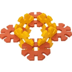 Steckblumen, Polydron My First Octoplay, Starterset, Natural Colors, 21 Teile, aus Recyclingkunststoff, für Kleinkinder
