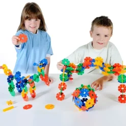 Steckblumen, Polydron Octoplay, Großes Klassenset, 296 Teile inkl. Reifen, für Kinder