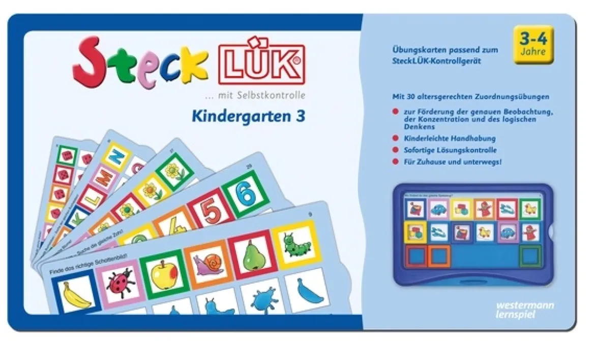 SteckLÜK-Übungsblock Kindergarten 3, 3-4 Jahre