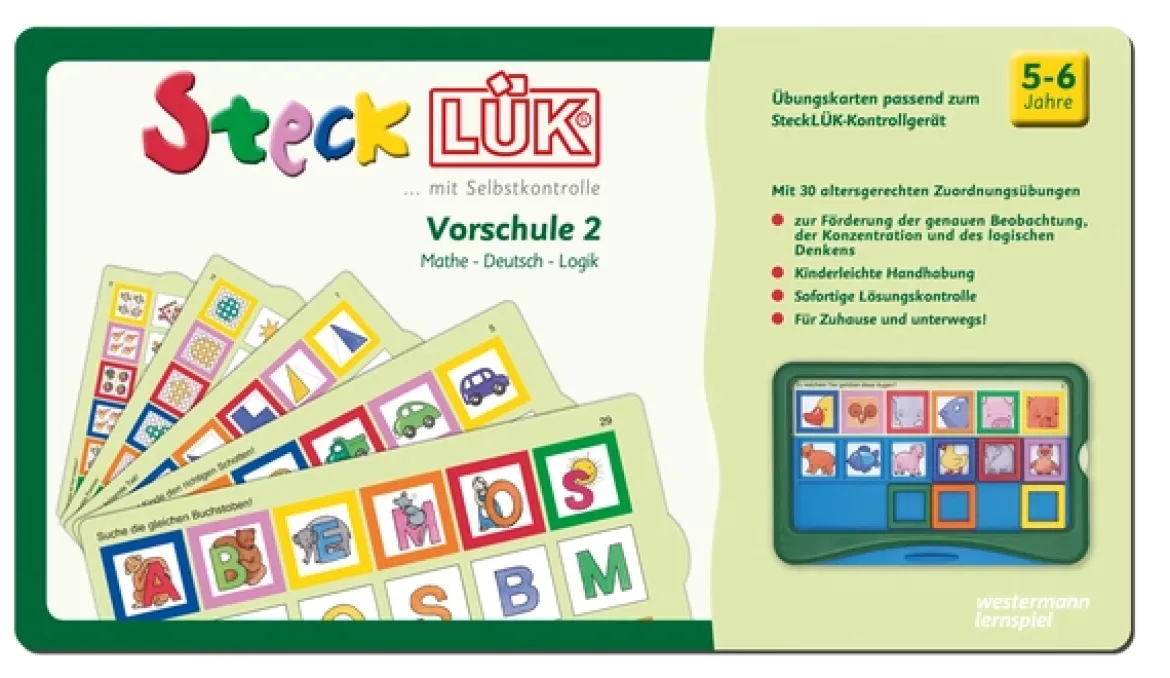 SteckLÜK - Übungsblock Vorschule 2 Mathe - Deutsch - Logik, 5-6 Jahre