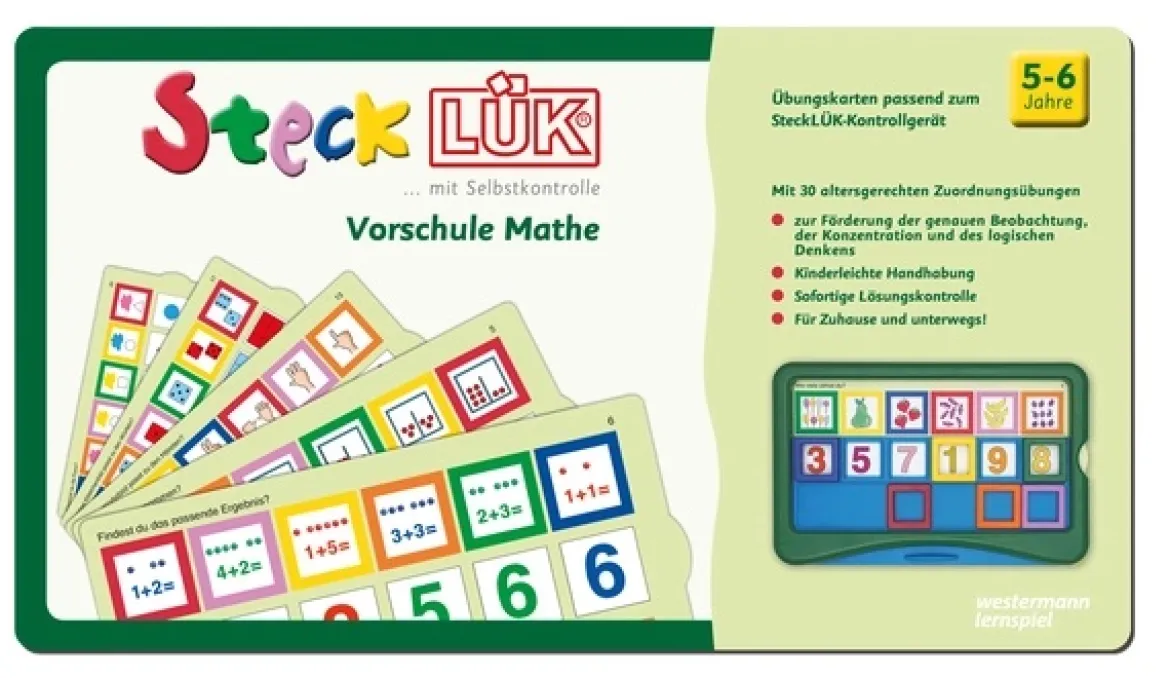 SteckLÜK-Übungsblock Vorschule Mathe, 5-6 Jahre