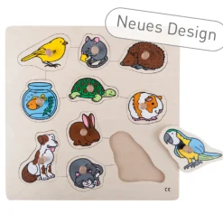 Steckpuzzle Haustiere, ab 3 Jahre - NEUES DESIGN!