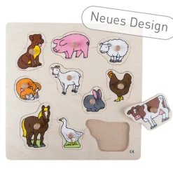 Steckpuzzle Nutztiere, ab 3 Jahre