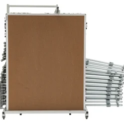 Stelltafel-Set Unicolor mit Wagen, 24 Stativen, 20 Korktafeln