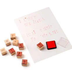 Stempelspiel Buchstaben, ab 3 Jahre