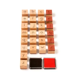 Stempelspiel Buchstaben, ab 3 Jahre