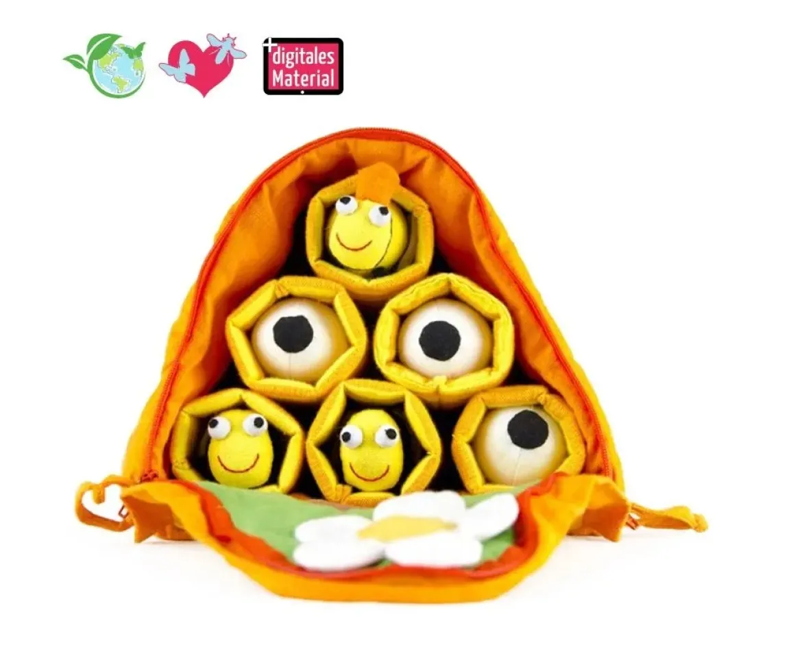 Stoff-Modell Bienenstock, 7 Teile