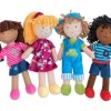 Stoffpuppen 4er Set, 0-6 Jahre