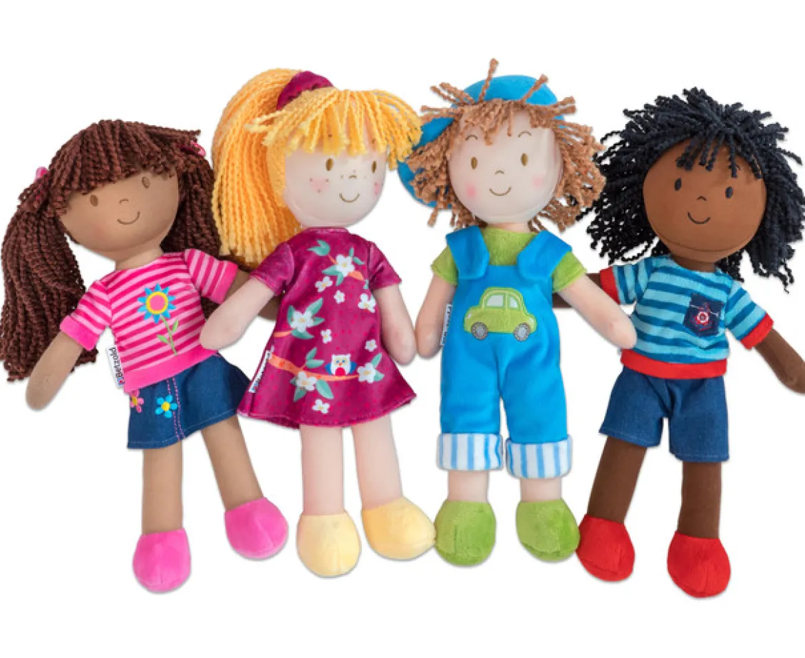 Stoffpuppen 4er Set, 0-6 Jahre