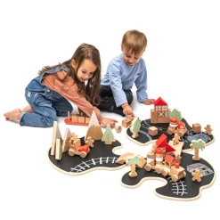 Story Island, Holzspielzeug-Set, 68 Teile, ab 2 Jahre
