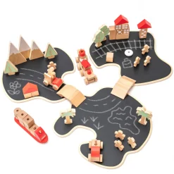 Story Island, Holzspielzeug-Set, 68 Teile, ab 2 Jahre