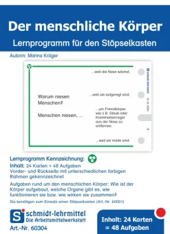Stöpselkarten 'Der menschliche Körper'