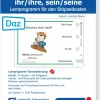 Stöpselkarten 'Possessivpronomen ihr/ihre, sein/seine (DaZ)'